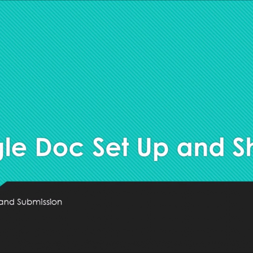 Setting Up a Google Drive and Sharing