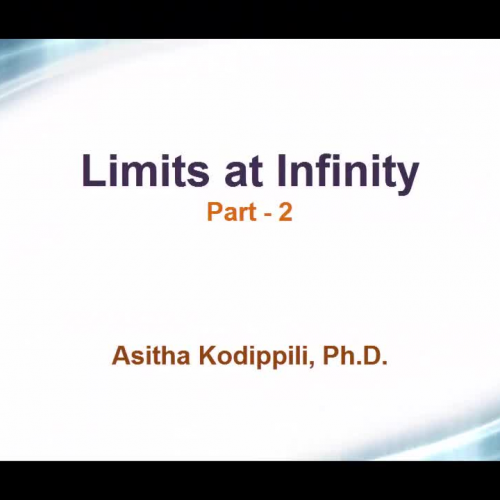 Iimit at infinity - Part 2