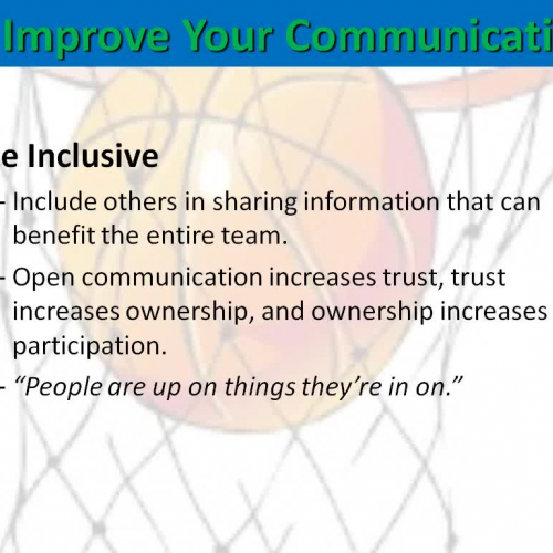 Lesson #4 - Communication