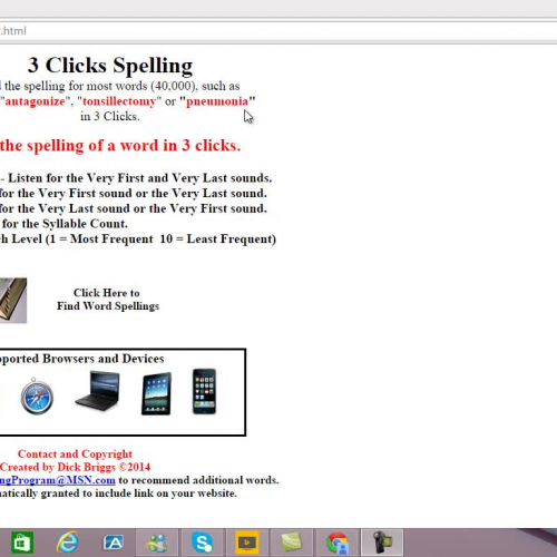 3 Clicks Spelling - Overview