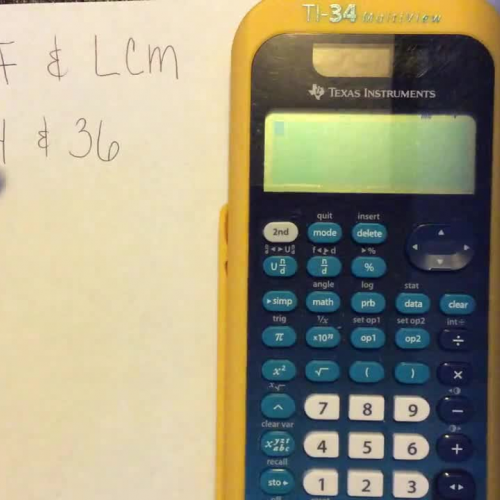 Calculator Video: GCF + LCM