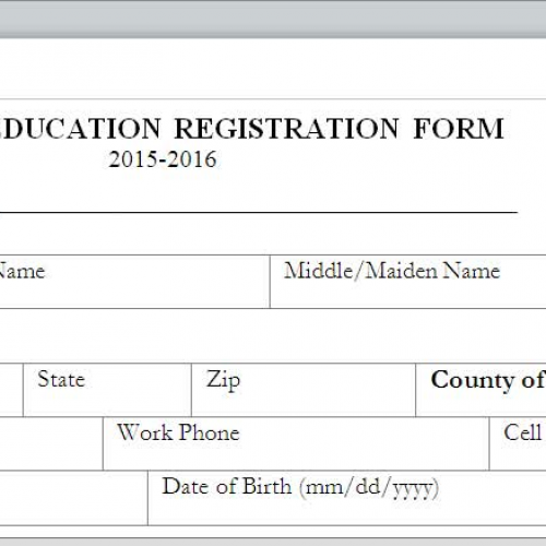 SC Adult Ed Registration Form- Student
