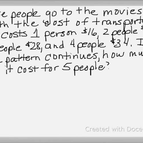 Problem Solving: Look for a Pattern