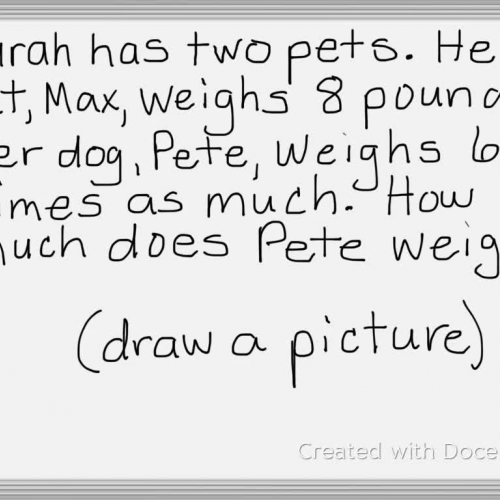 Problem Solving: Draw a Picture and Write an Equation (Mult.)