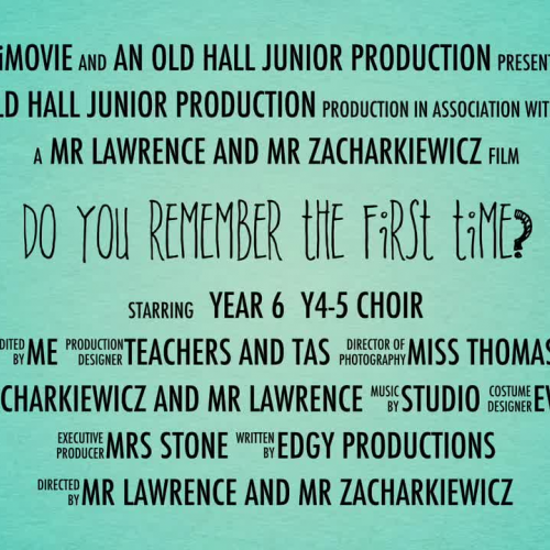 Do You Remember the First Time...?