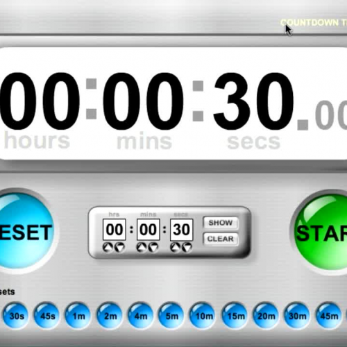 TimerTools Demo: Countdown Timer