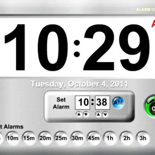 TimerTools Demo: Alarm Clock