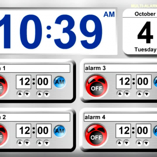 TimerTools Demo: Multi-Alarm