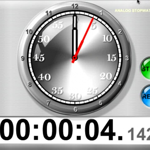 TimerTools Demo: Analog Stopwatch