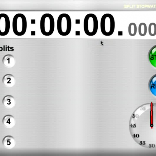 TimerTools Demo: Split Stopwatch