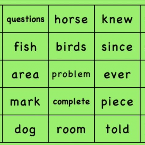 Estes Elementary Sight Words 301-325