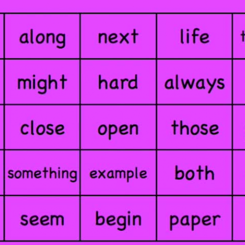 Estes Elementary Sight Words 326-350