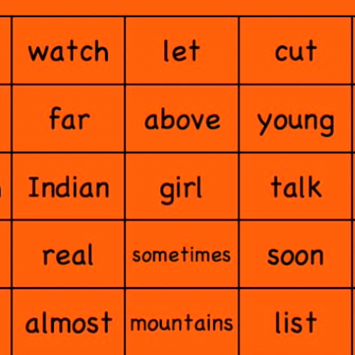 Estes Elementary Sight Words 376-400