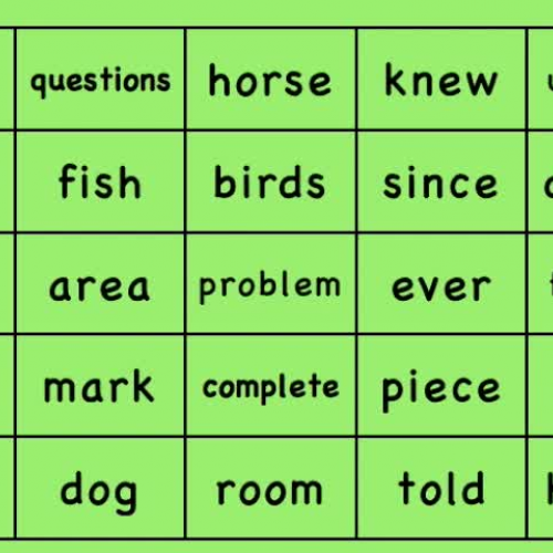 Estes Elementary Sight Words 401-425