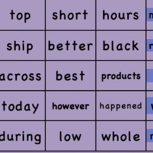 Estes Elementary Sight Words 426-450