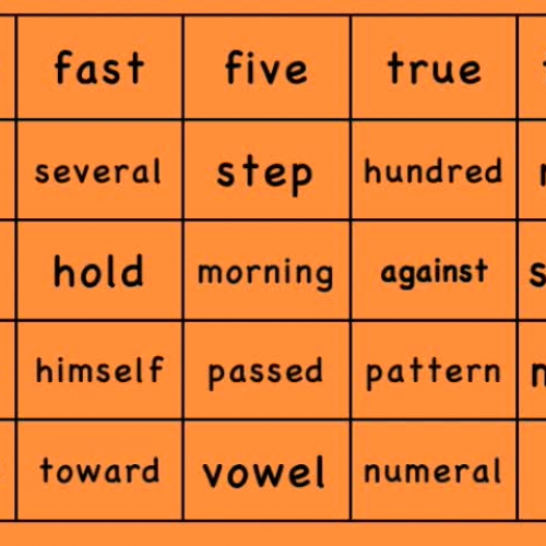 Estes Elementary Sight Words 451-475