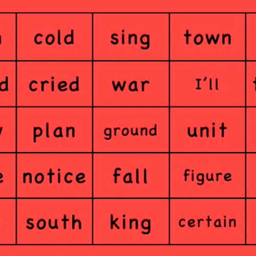 Estes Elementary Sight Words 476-500