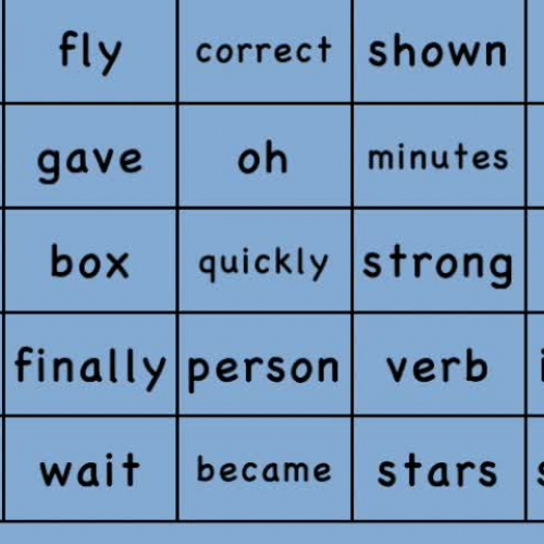 Estes Elementary Sight Words 501-525