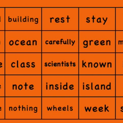 Estes Elementary Sight Words 526-550