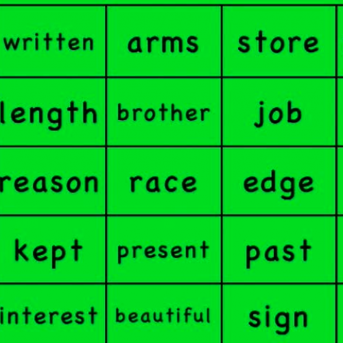 Estes Elementary Sight Words 651-675