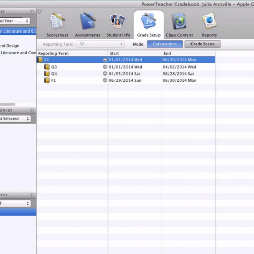 ACSD Gradebook Setup Category Weights