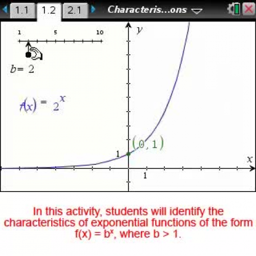 Characteristics of Exponential Functions [Math Nspired Preview Video]