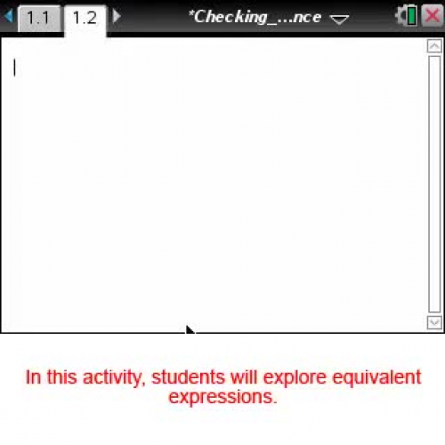 Checking Equivalence [Math Nspired Preview Video]