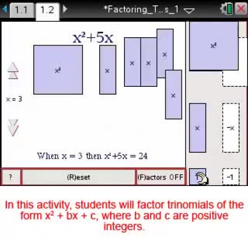 Factoring Trinomials Part 1 [Math Nspired Preview Video]