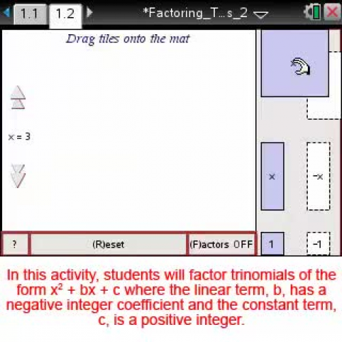 Factoring Trinomials Part 2 [Math Nspired Preview Video]