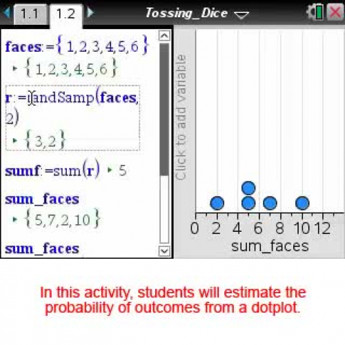 Tossing Dice [Math Nspired Preview Video]