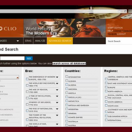 ABC-CLIO: Advanced Search