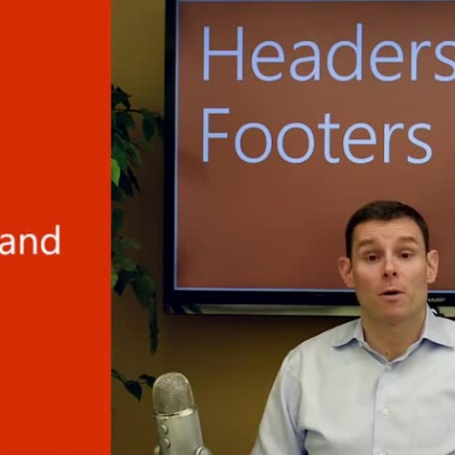 Headers and Footers in Word 2013