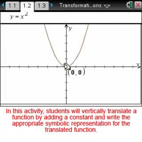 Transformations: Translating Functions [Math Nspired Preview Video]