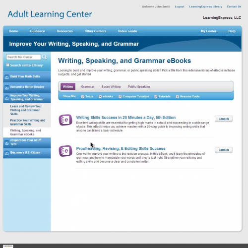 Learning Express Library: eBooks