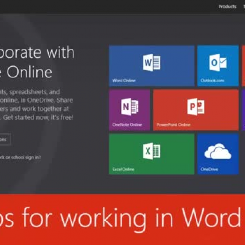 Top tips for working in Word Online