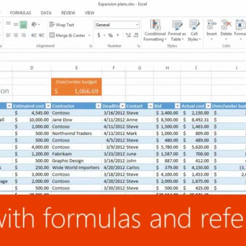 Advanced formulas and references 