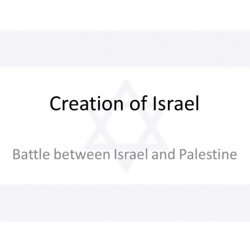Creation of Israel