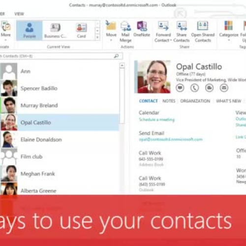 More Ways to Use Your Contacts 