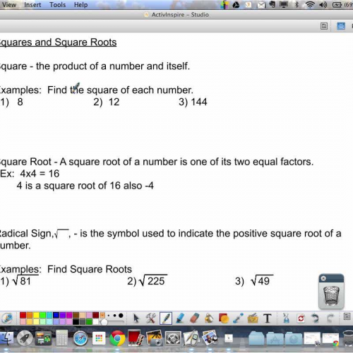 Exponents and Square Roots