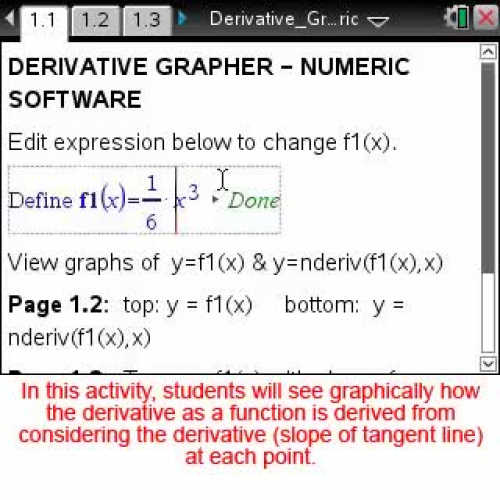 Derivative Grapher [Math Nspired Preview Video]