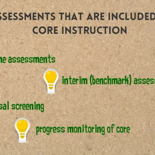Summary of Core Assessments