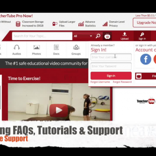 Accessing FAQs, Tutorials and Support