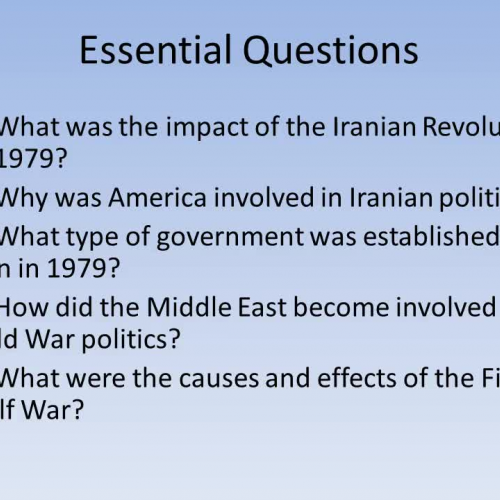 Iran Revolution Notes 