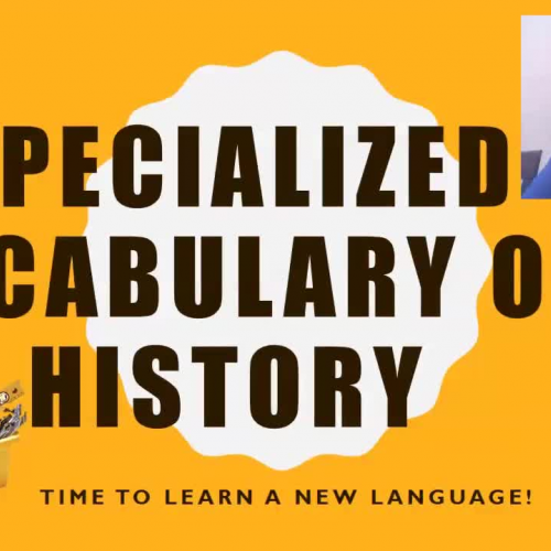 Specialized Vocabulary of History