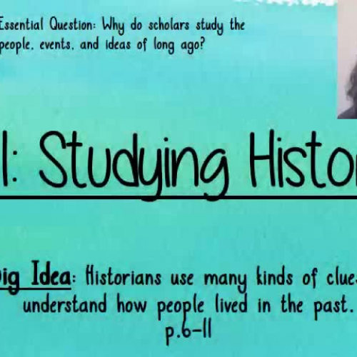 1.1: Studying History