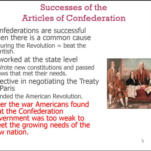 1.4b Articles of Confederation Cont.