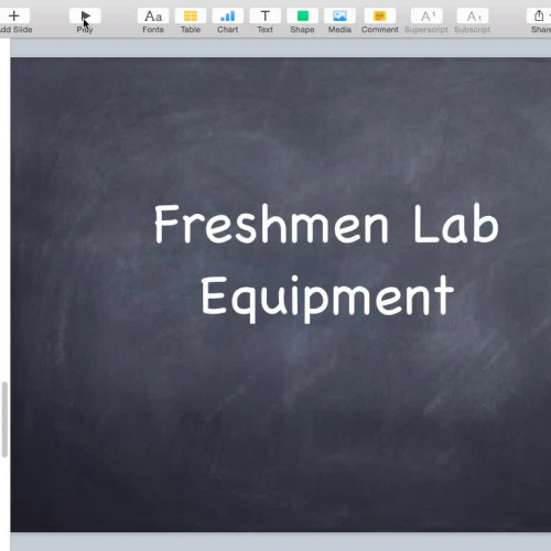 Mr. Rasby Freshmen Lab Equipment