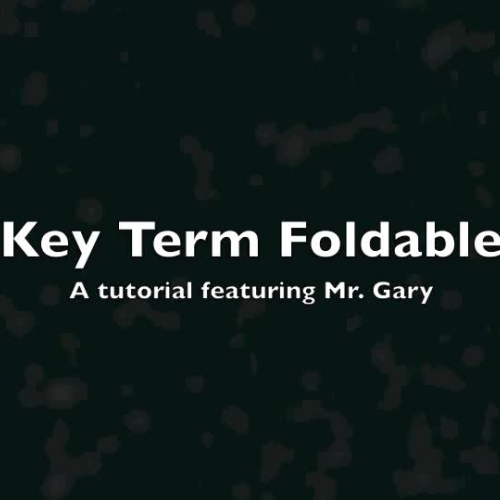 Key Term Foldabe Turtorial