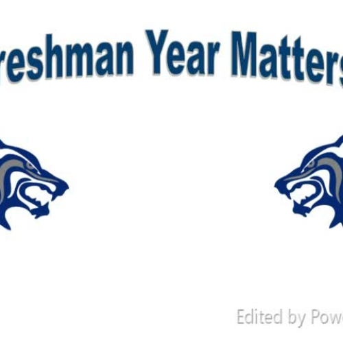 Freshman Year Matters