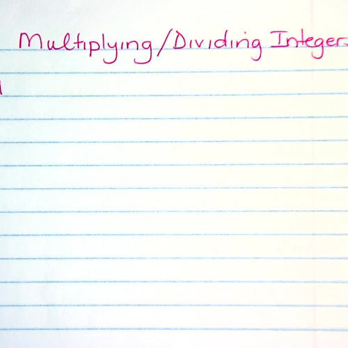 Corbin 1 Multiplying Integers Example